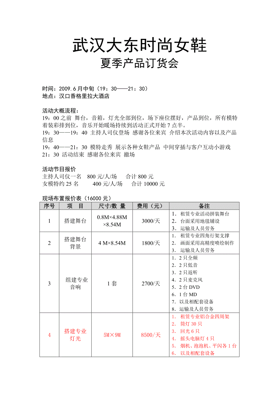 武汉大东时尚女鞋夏季产品订货会_第1页