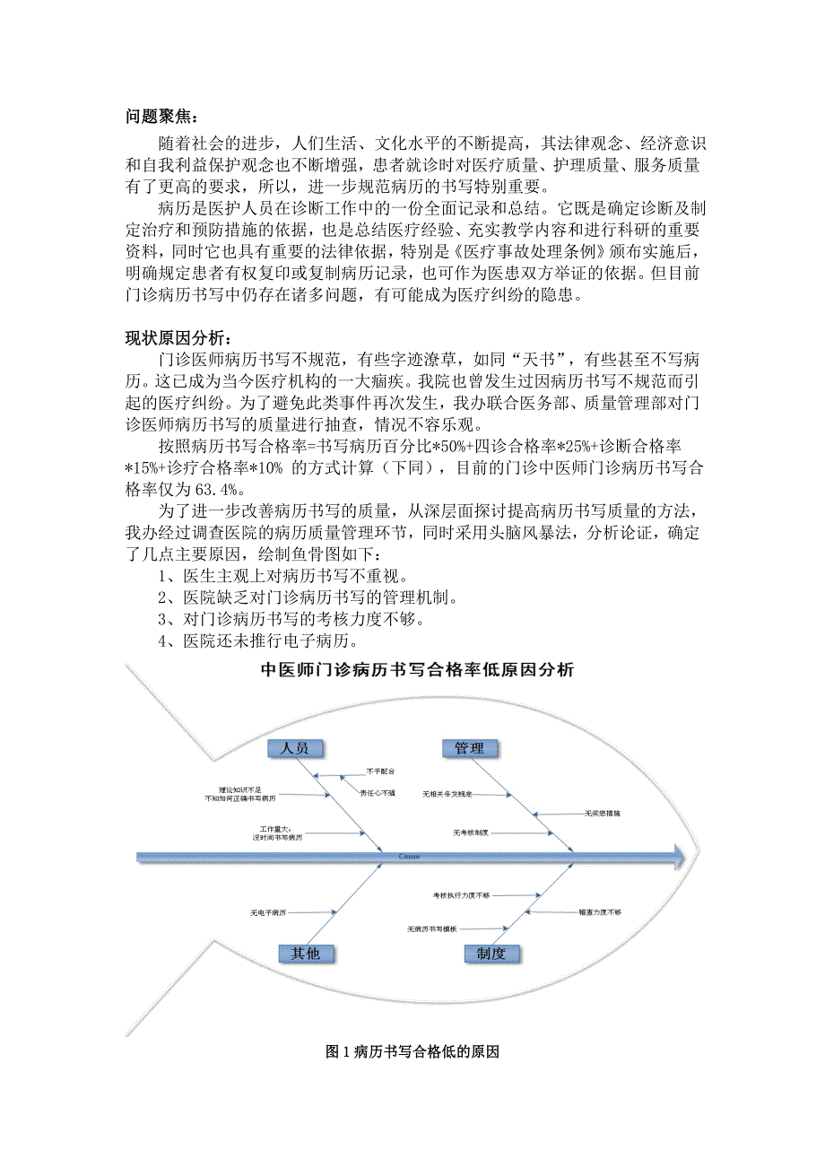 门诊办公室提高中医类别执业医师门诊病历书写的合格率_第2页