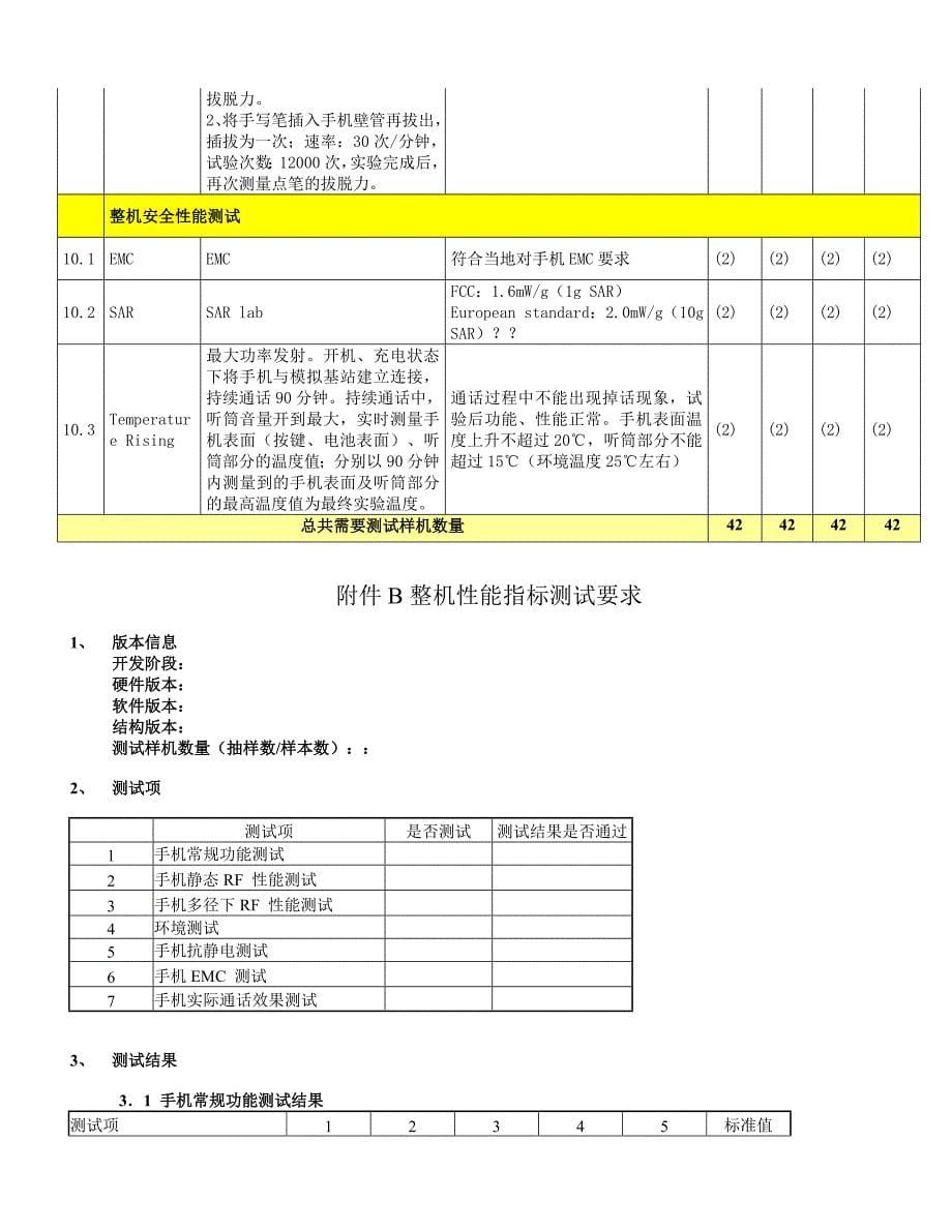 手机可靠性和环境试验标准（word档，24页）_第5页