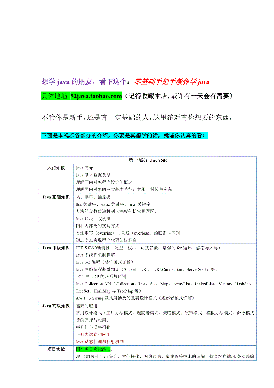 零基础手把手教你学java-学习指导文档_第1页