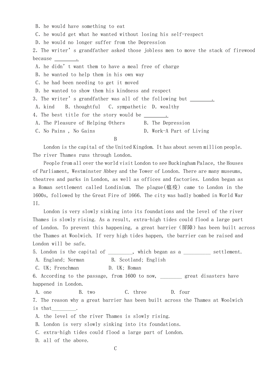 内蒙古呼伦贝尔市扎兰屯一中2015-2016学年高二英语上学期期中试题_第2页