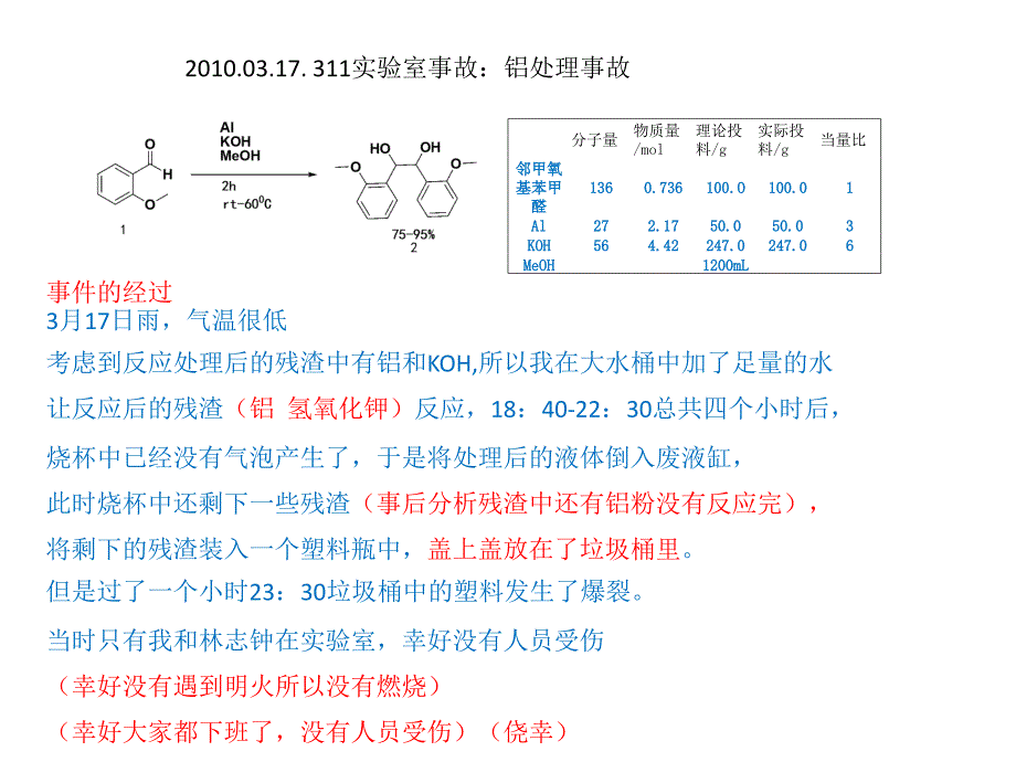 课件：实验事故血的教训_第1页