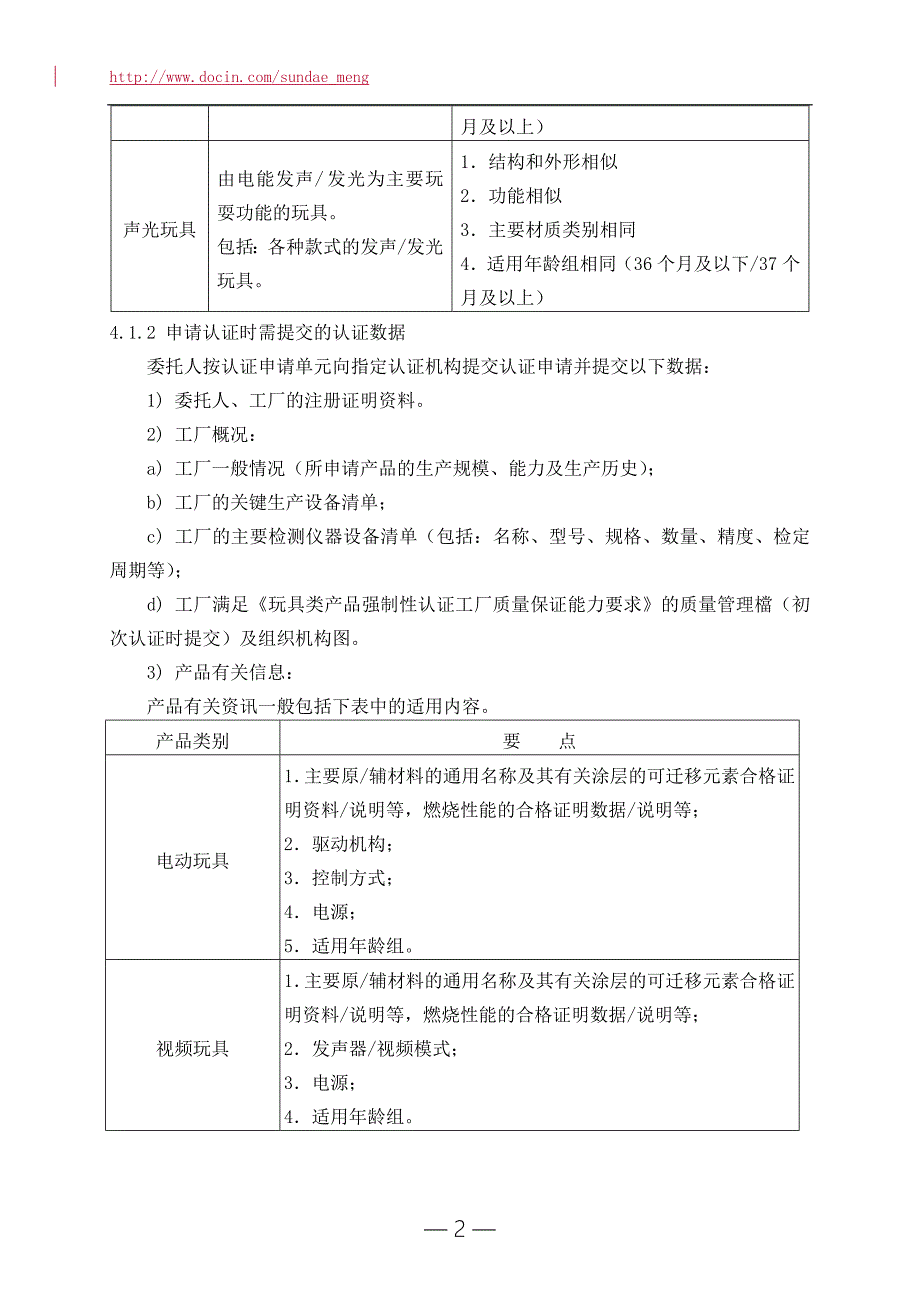 玩具类产品强制性认证实施规则 点玩具类产品_第4页