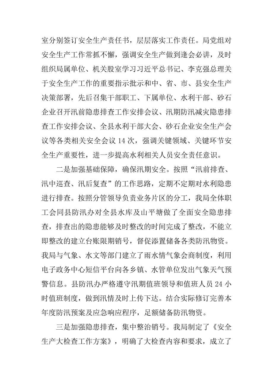 水务局扫黑除恶专项斗争和水利安全生产工作阶段性总结.doc_第5页