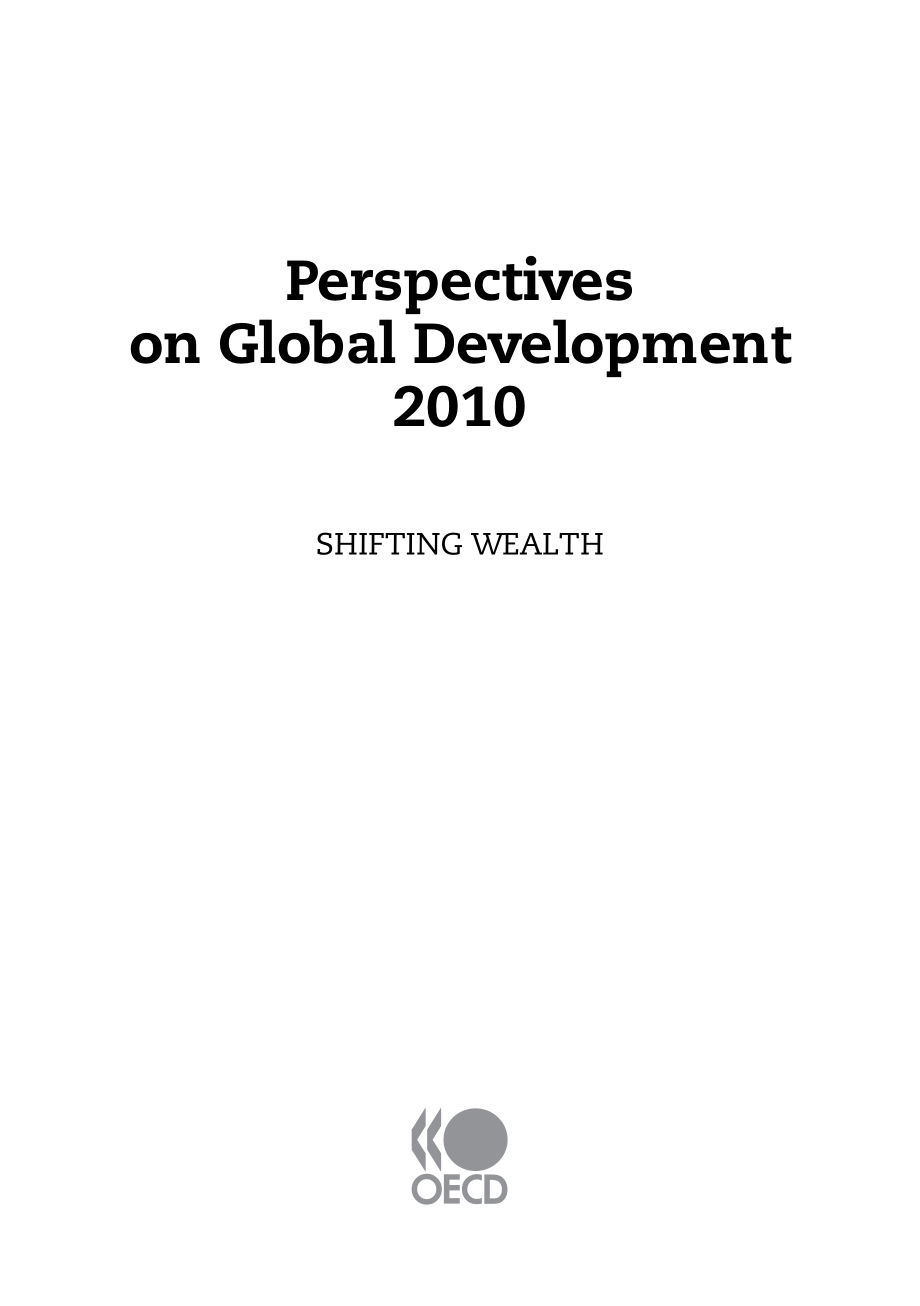 展望2010年全球发展 - 转移财富 perspectives on global development_第4页