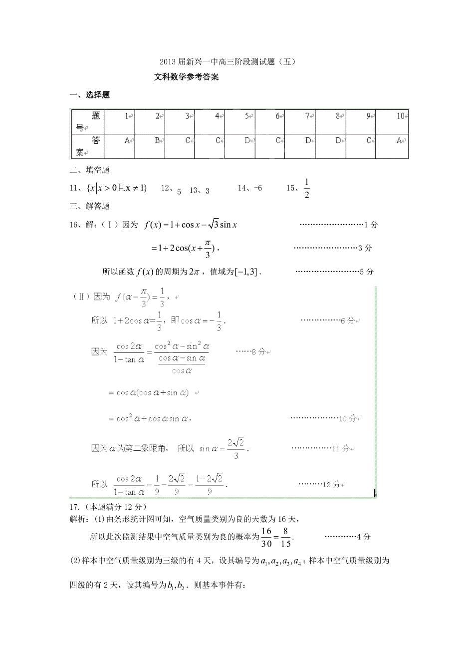 广东省云浮市2013届高三数学上学期第五次月考试题 文 新人教a版_第5页