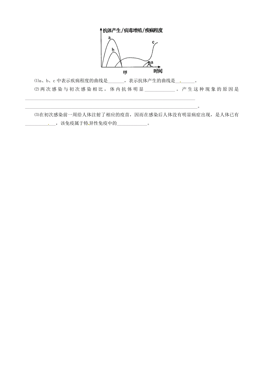 山西省永济市涑北中学高二生物《第二章》单元检测 新人教版_第4页