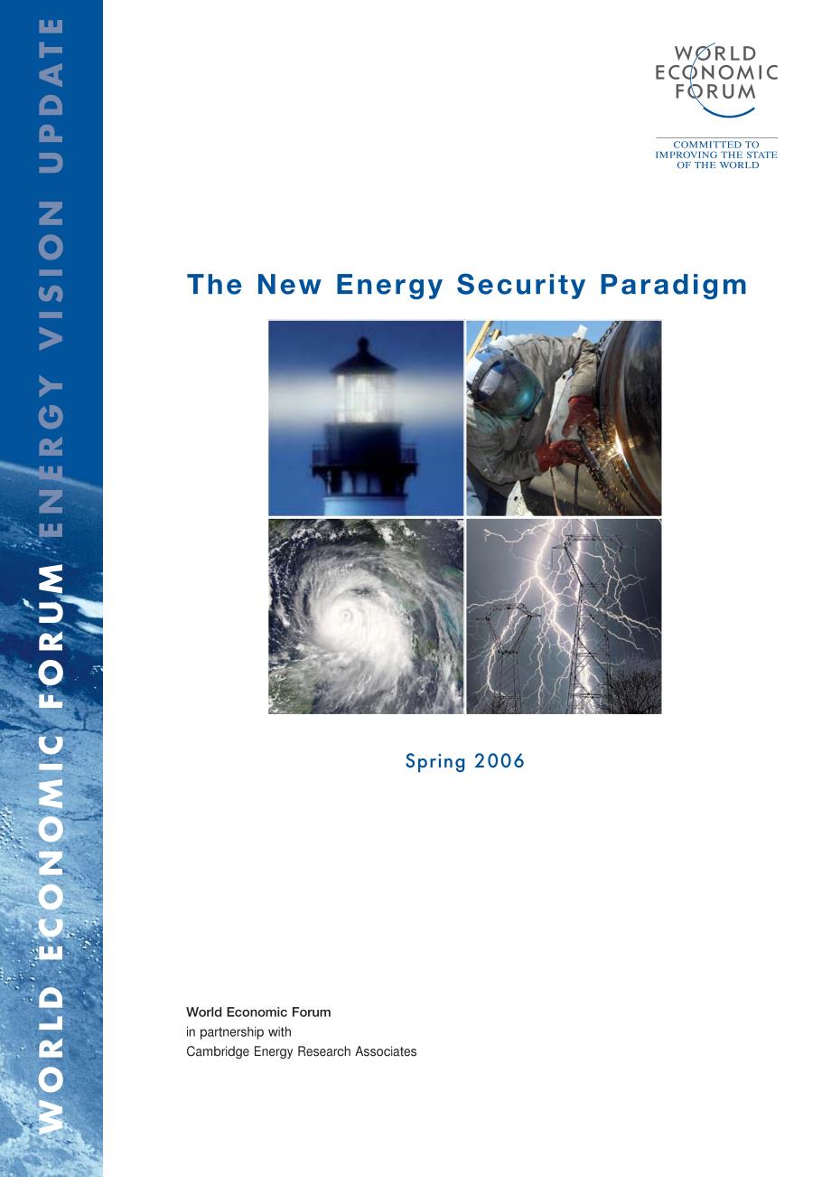 the new energy security paradigm 新能源安全的范例_第1页