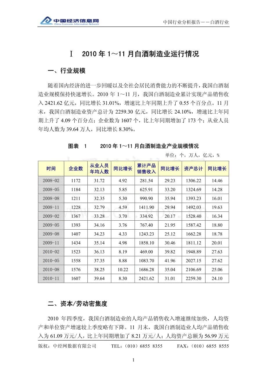 中国白酒行业分析报告（2010年4季度）_第5页