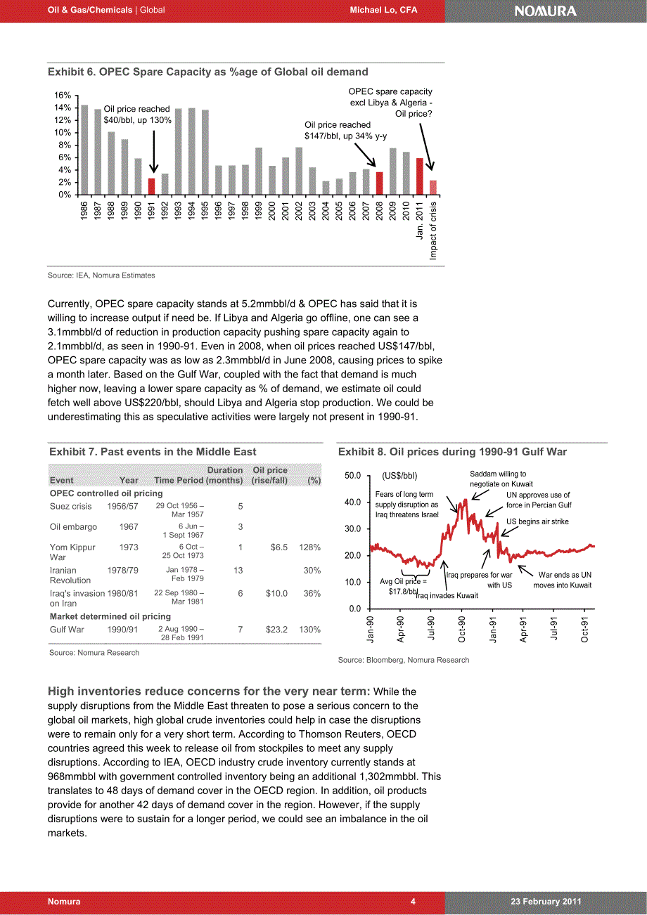 外研报告_nomura_michael lo_oil_第4页