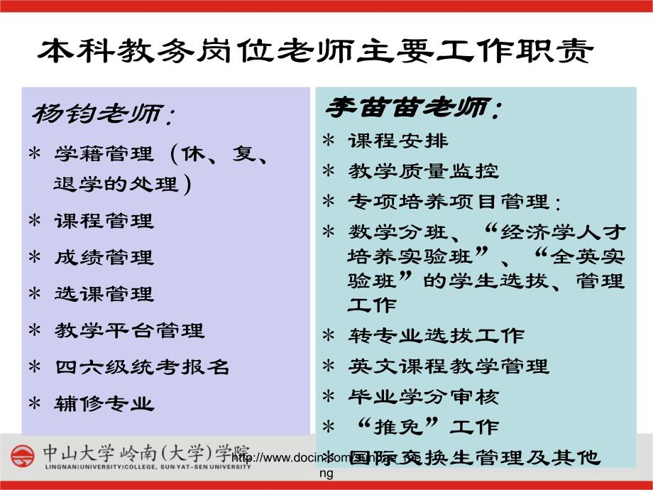 中山大学岭南学院本科教务管理工作介绍_第3页