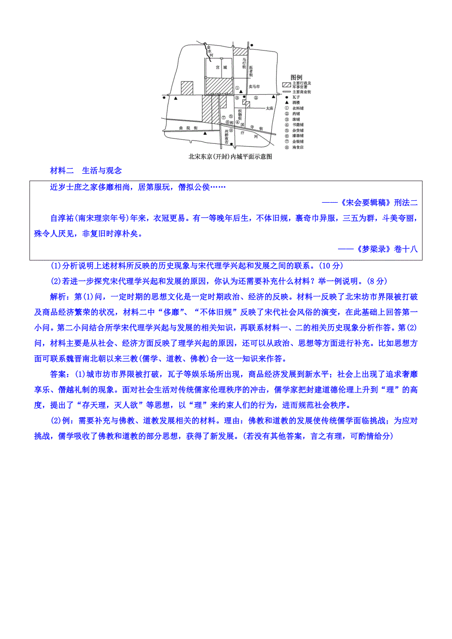 2018年高中历史必修3课时跟踪检测：（四）宋明理学含答案.doc_bak931_第3页