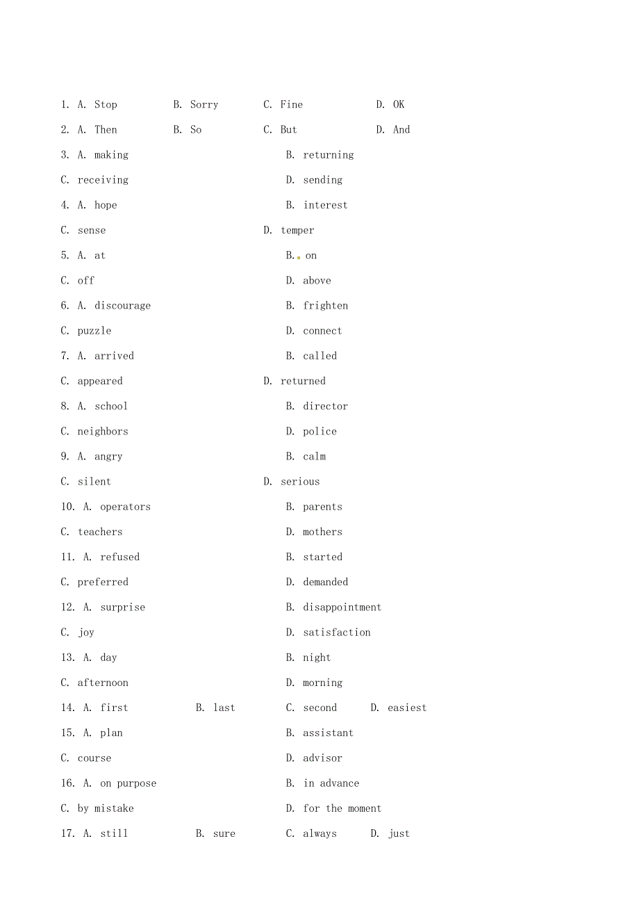 江苏省2013版高中英语 素能提升演练（三十一） unit3～4 译林牛津版选修10_第4页