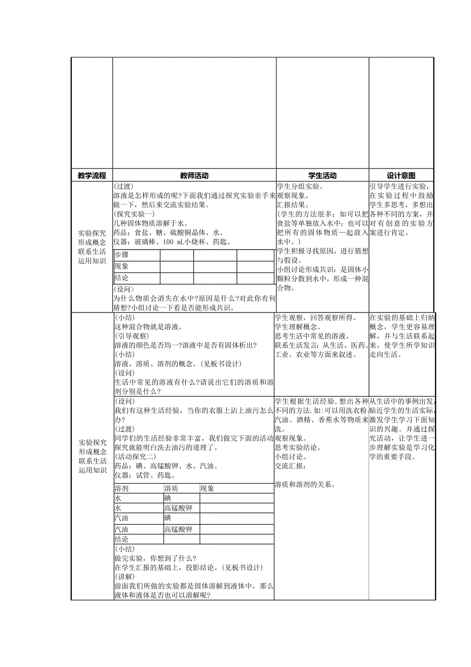 1.1溶液的形成 教案（鲁教版九年级全）.doc_第2页