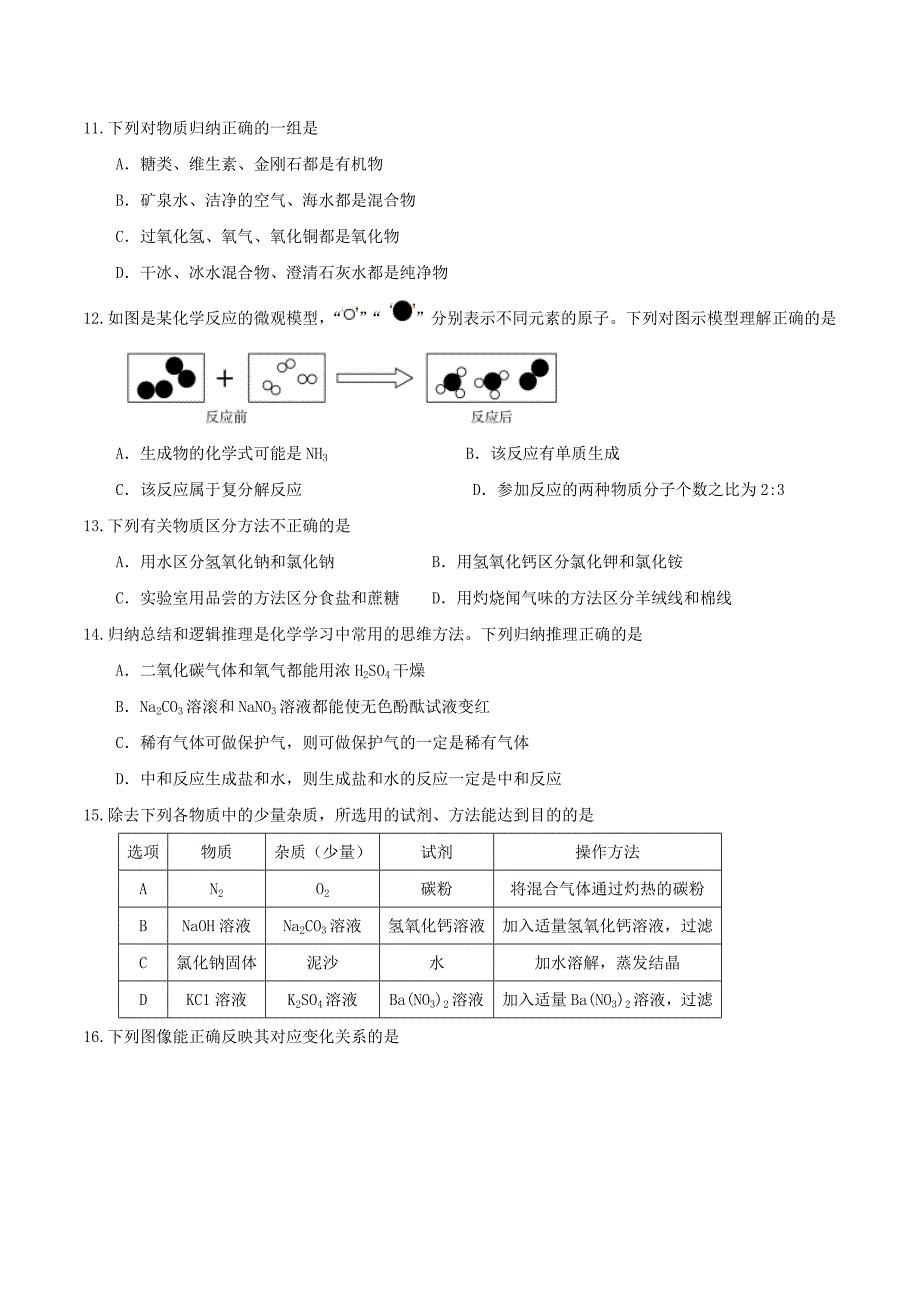 山东省聊城市2017年中考化学真题试题（含答案）_第3页