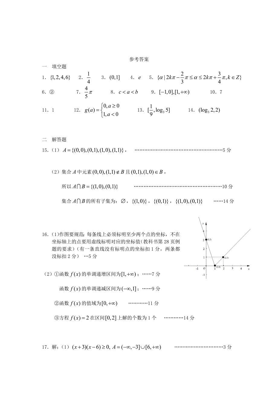 江苏省2013-2014学年高一数学上学期期中试题苏教版_第5页