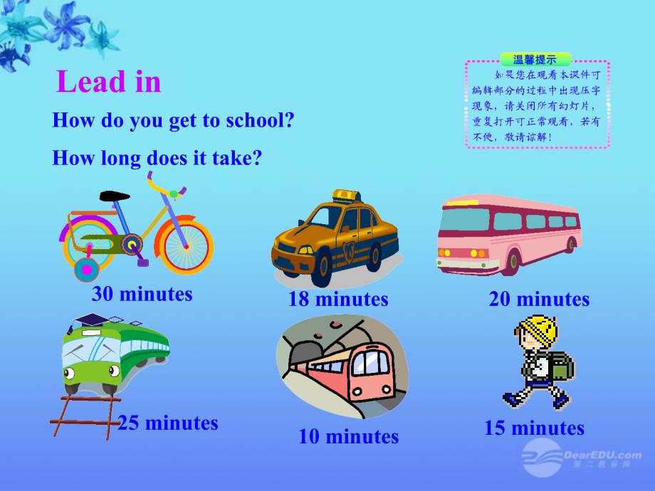 八年级英语上册 unit 4  how do you get to school section b教学课件 人教实验版_第2页