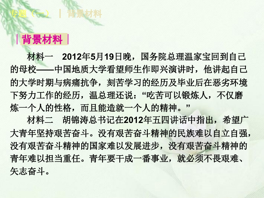 2013年中考政治复习方案 专题训练课件 新人教版_第2页