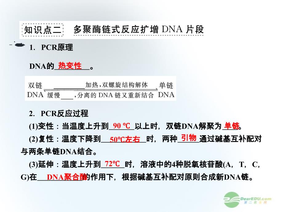 2013届高考生物一轮复习 第5课时dna和蛋白质技术课件 新人教版选修1_第3页