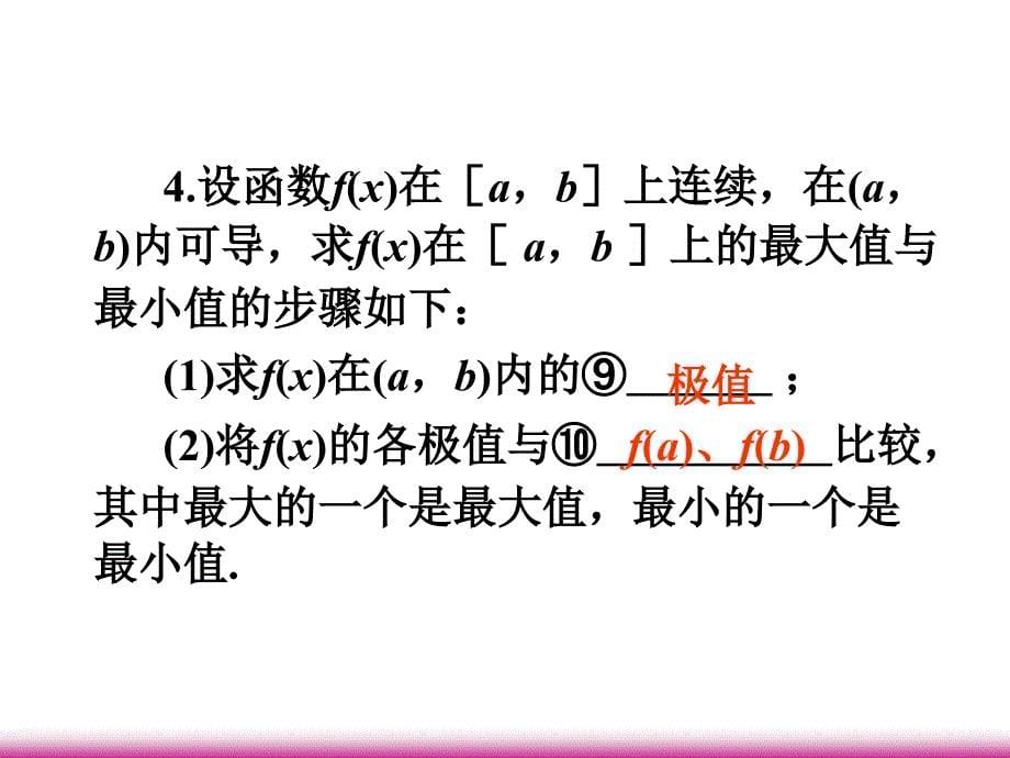 2013届高考数学第一轮总复习 12.5导数的应用（第1课时）课件 理 （广西专版）_第5页