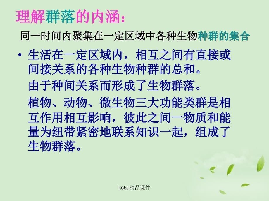 山东省2018高中生物备课资料 4.3群落的结构课件 新人教版必修3_第5页