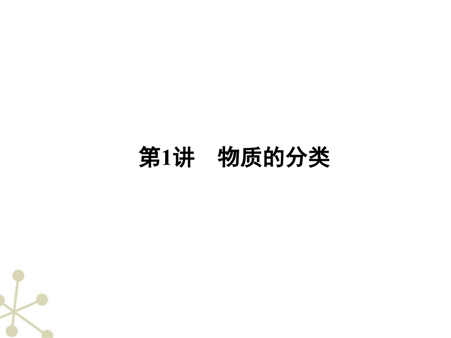 安徽省2012高三化学一轮 第二章 第1讲 物质的分类课件_第2页