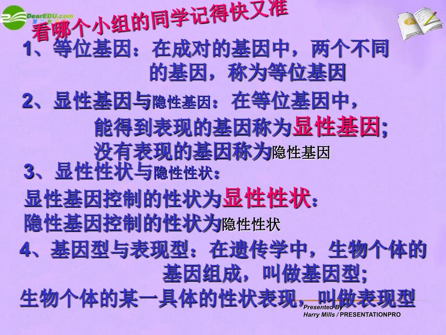 八年级生物上册 性状遗传有一定的规律性上课用课件 北师大版_第3页