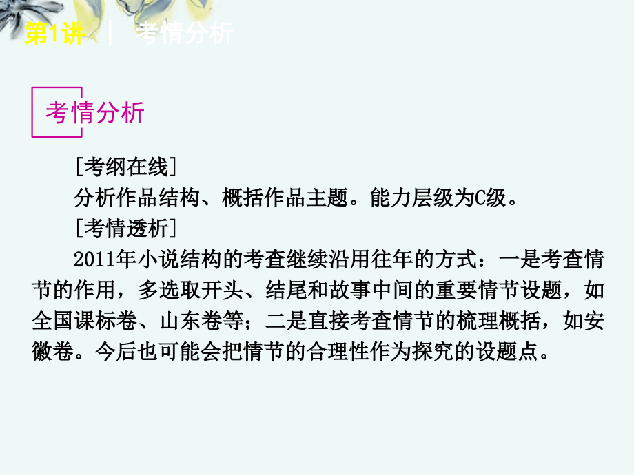 2013年高考语文一轮复习 第3部分专题16 小说阅读课件 新人教版_第3页