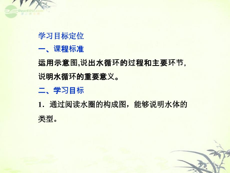 2013年高中地理 第三章第一节自然界的水循环精品课件 新人教版必修1_第2页