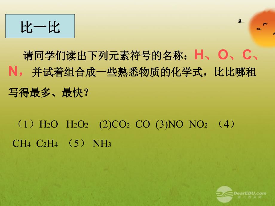 2012中考化学总复习 3.2物质组成的表示课件2 鲁教版_第1页