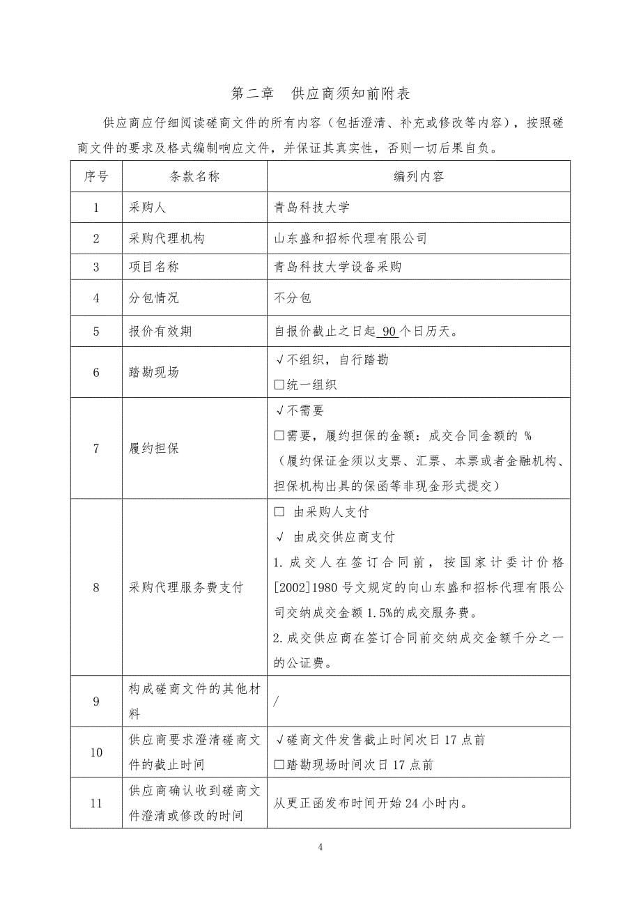 青岛科技大学设备采购竞争性磋商文件1_第5页