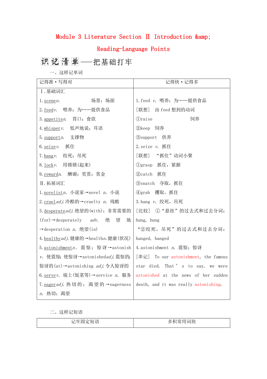 高中英语module3literaturesectionⅱintroduction&ampamp；reading_languagepoints教学案外研版选修720180125182_第1页