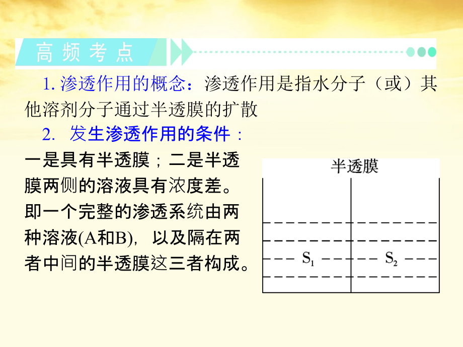 2013届高考生物一轮复习 第8讲物质跨膜运输的实例和方式课件 新人教版必修1（湖南专用）_第3页