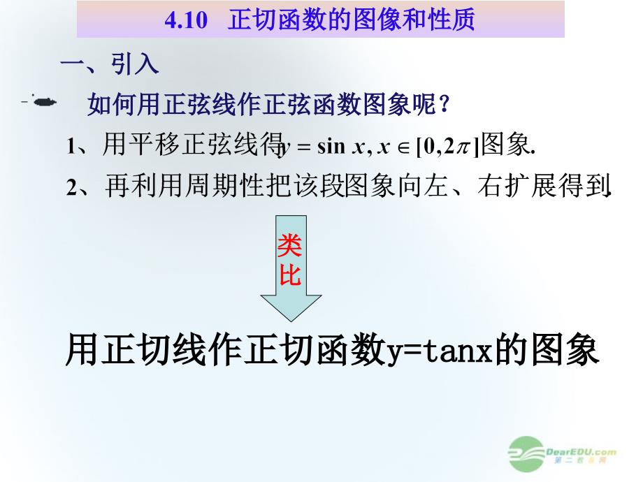 湖南省桃江四中高中数学 1.4.3 正切函数的图象和性质课件_第2页