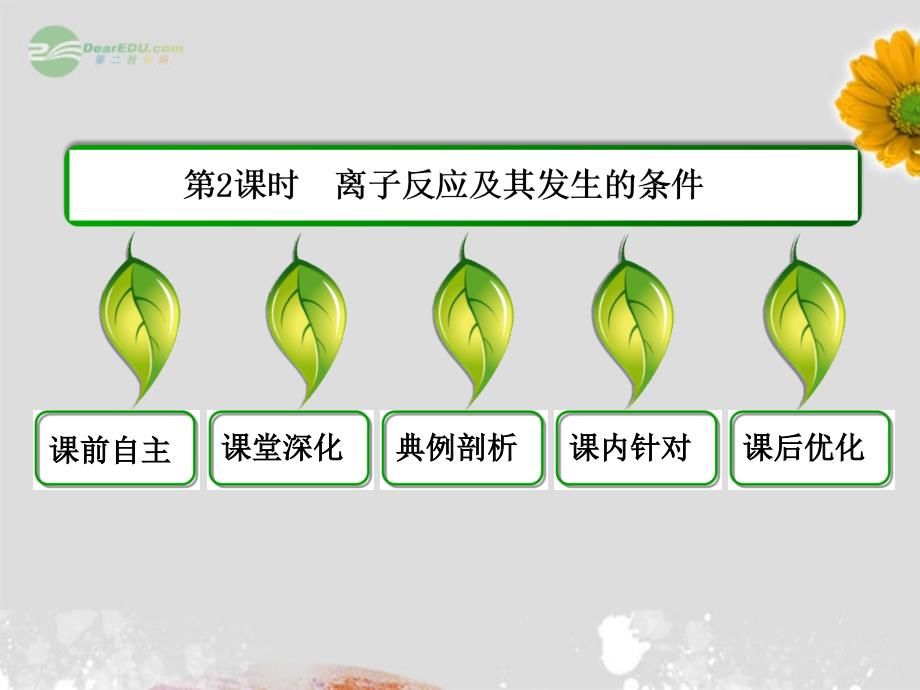 2013届高考化学 第二章 第二节 离子反应2课件 新人教版必修1_第3页