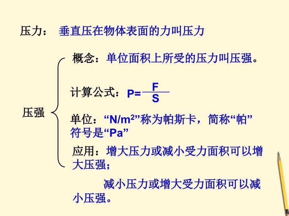 八年级物理 压强复习课件 上科版_第5页