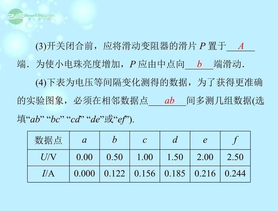 2013届高考物理一轮复习 第1部分 专题6 第2讲 电学实验课件_第5页