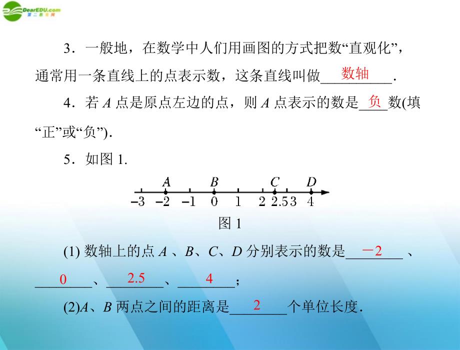 2018年《极限突破》七年级数学上册 第一章 1.2 第2课时 数轴配套课件 人教新课标版_第3页