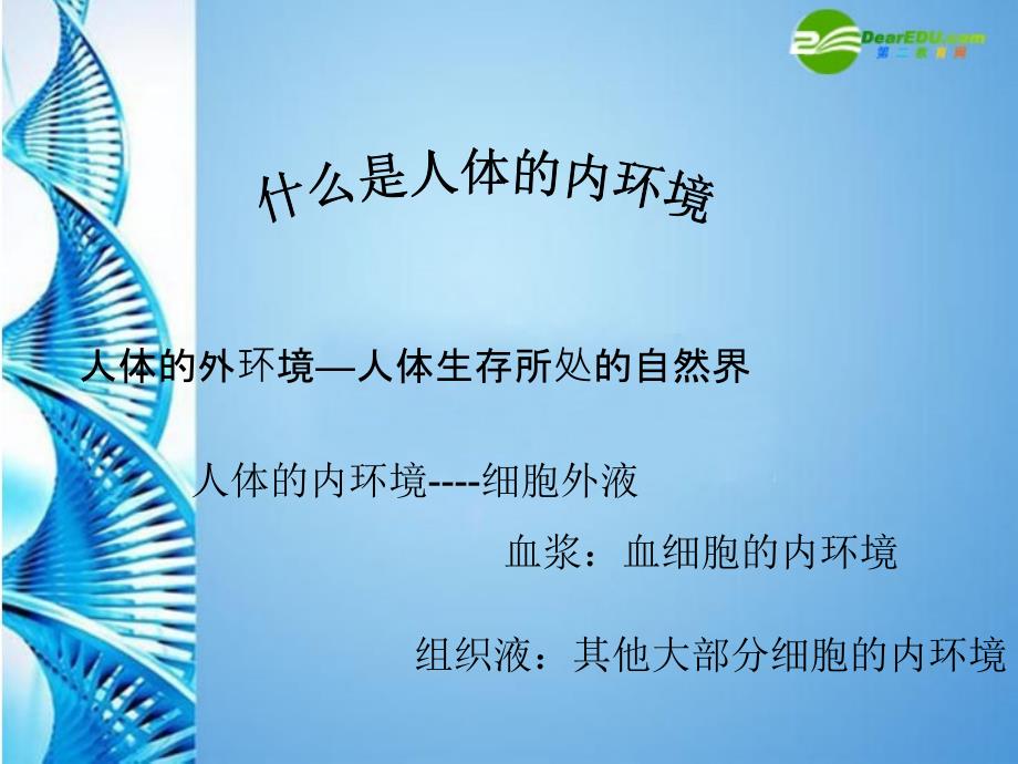 八年级生物 第一学期（试验本）第1章 第二节 什么是人体的内环课件 上海版_第1页