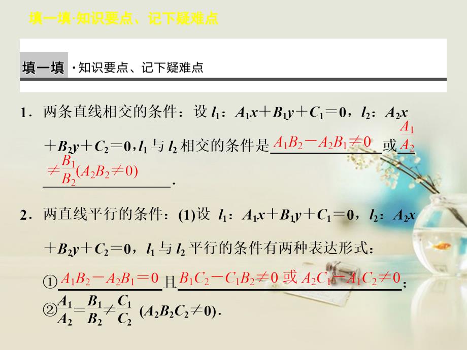 2013-2014学年高中数学 第二章 2.2.3两条直线的位置关系(一)课件 新人教b版必修2 _第2页