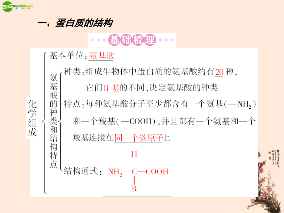 2012新课标高考生物总复习 1-3 生命活动的主要承担者——蛋白质课件_第3页