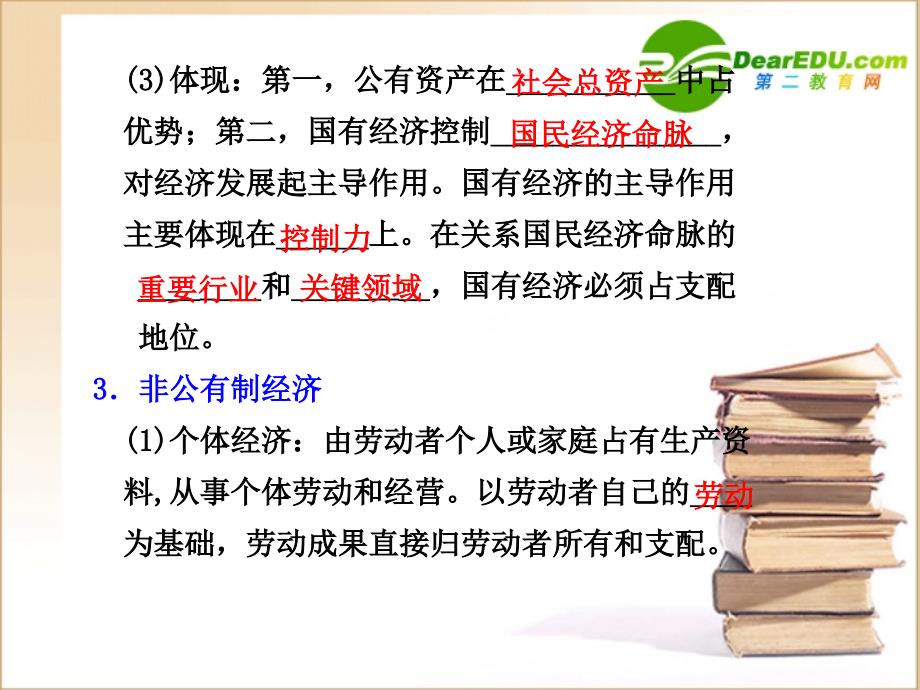 高一政治 第四课《生产与经济制度》第二框我国的基本经济制度课件 新人教版_第3页