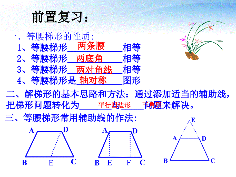 九年级数学上册 1.5梯形课件2 青岛版_第2页