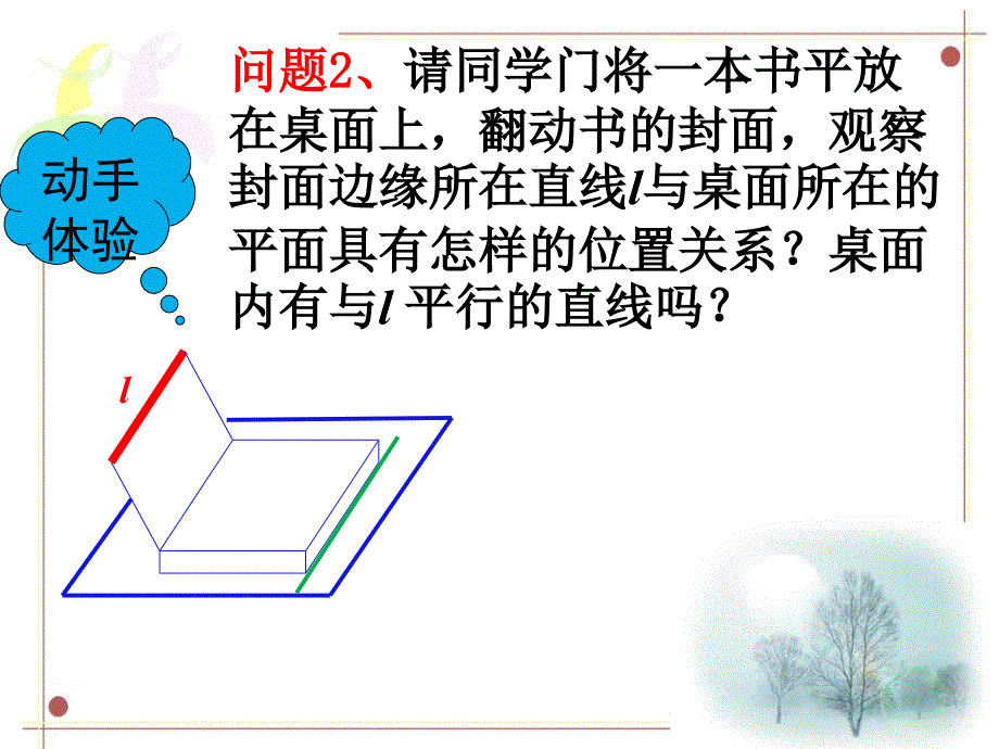 青海省高二数学《直线与平面平行的判定》课件2_第4页