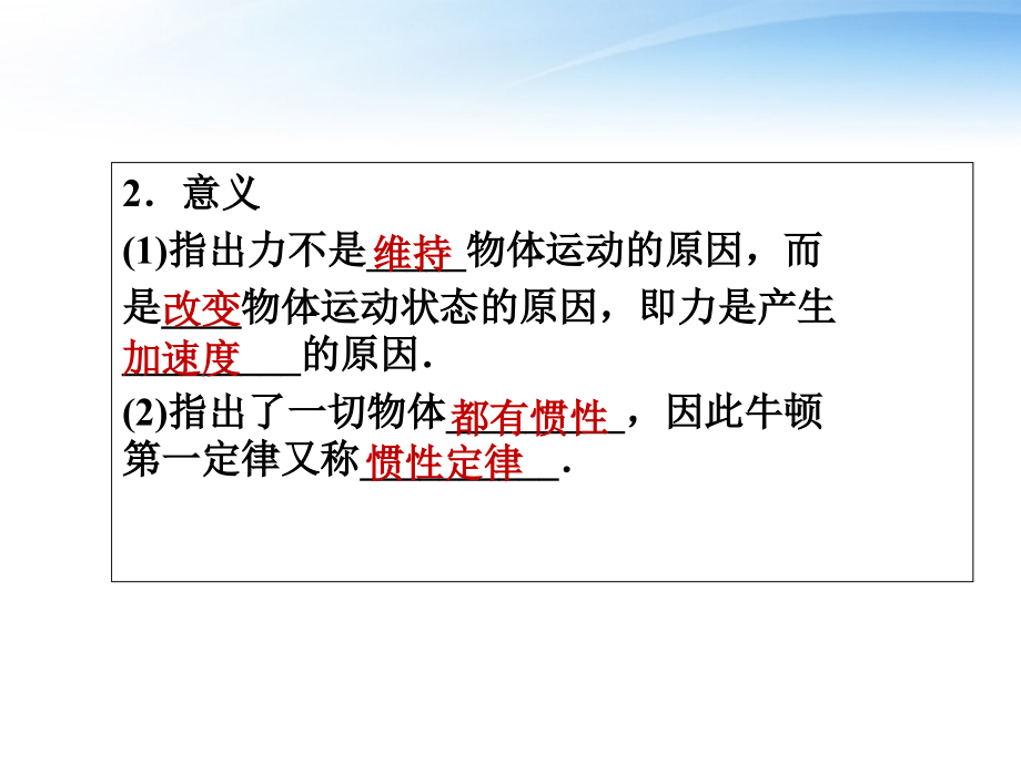 安徽省2012高三物理一轮 3.1牛顿运动定律课件_第3页