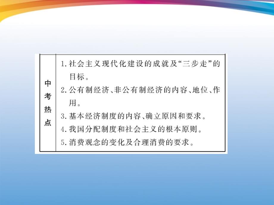 2012年中考政治一轮复习 九年级 16关注经济发展精品课件 人教新课标版_第3页