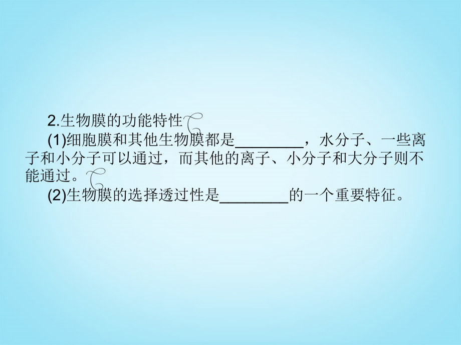 2014届高考生物一轮复习 2-3 细胞的物质输入与输出课件 新人教版必修1_第3页