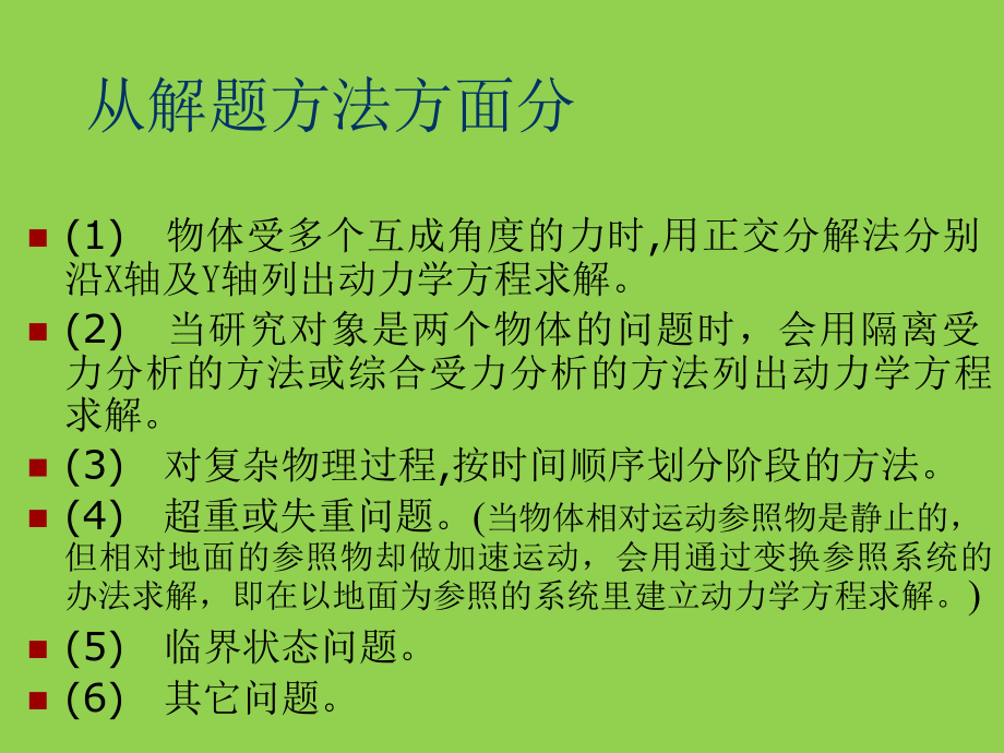 高中物理    牛顿运动定律复习和典型题目_第4页