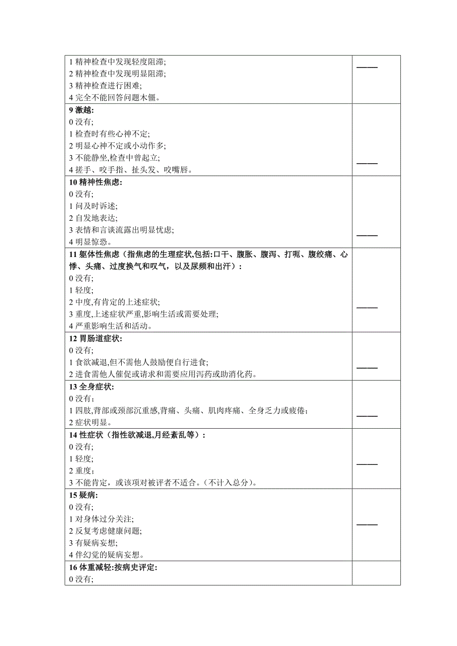 汉密尔顿抑郁量表汉密尔顿抑郁量表(hamilton depression scale,hamd)_第2页