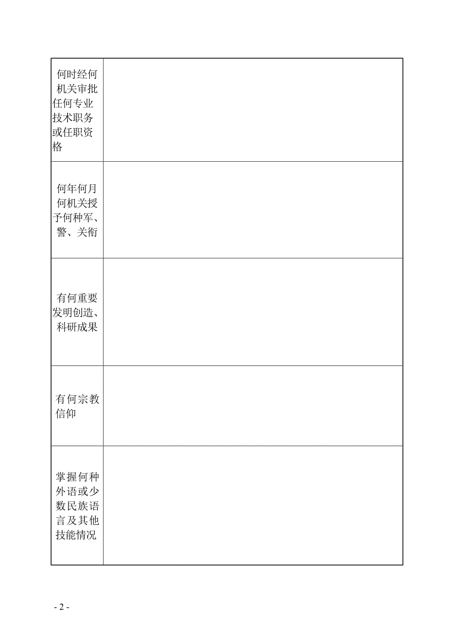 干部履历表2015版(2017年手打供参考)_第3页